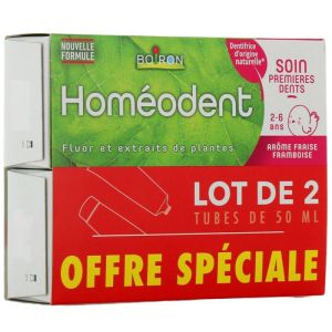 HOMEODENT SOIN 1eres DENTS  2A6ANS 2 tubes