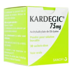 Kardegic 75 mg poudre 30 sachets