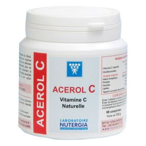 Nutergia Acerol C Complément alimentaire à la vitamine C naturelle 60 Comprimés
