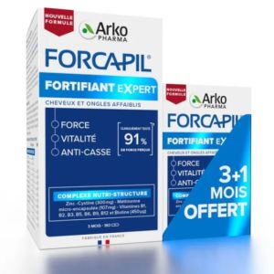 Forcapil Cheveux et Ongles 180 gél+60 offertes
