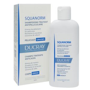 Ducray Squanorm pellicules grasses shampooing traitant flacon de 200ml