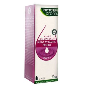 Phytosun Arôms Kiné+ Stimulation des Pieds et Mains Froids 50 ml