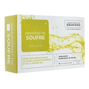 Granions de soufre 19,5mg/2ml 30 ampoules