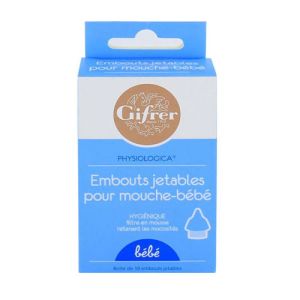 Gifrer Bébé Physiologica 10 Embouts Jetables pour Mouche Bébé