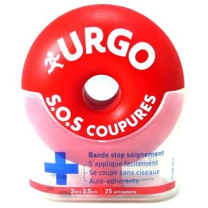 URGO Sos Coupure bande stop saignement 3mx2,5cm