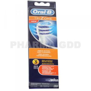 ORAL B TRIZONE Brossette de rechange, triple action Boîte/3