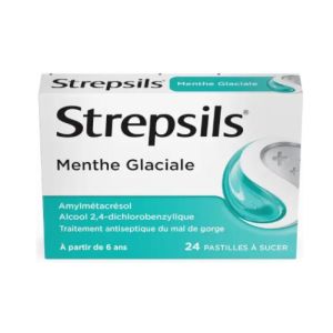 Strepsils Menthe Glaciale 24 pastilles