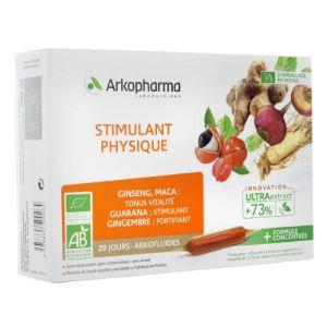 Arkofluides stimulant physique bio 20 ampoules