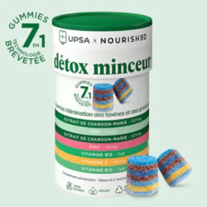 Nourished 7en1 Détox Minceur Boite 30 gummies