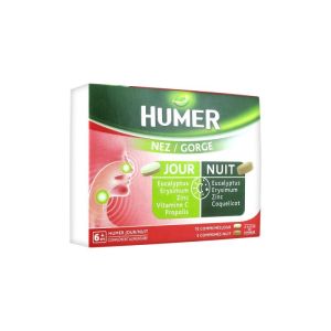 Humer Nez/Gorge 10 Comprimés Jour + 5 Comprimés Nuit