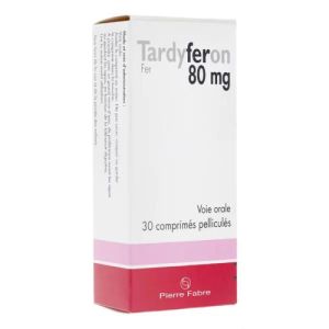 Tardyferon 80mg 30 comprimés