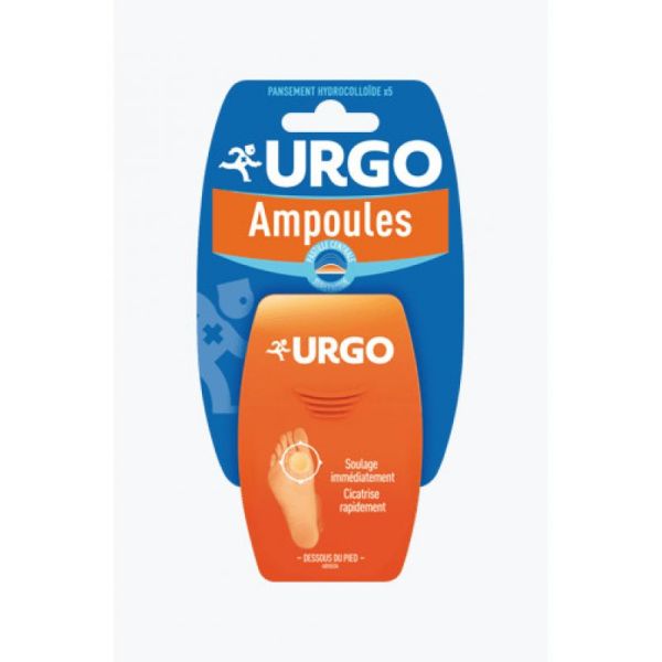 URGO AMPOULES DESSOUS DU PIED. X5 PANSEMENTS HYDROCOLLOÏDES