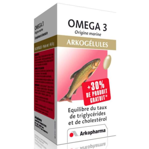 Arkopharma Arkogélules Oméga 3 Origine Marine 180 gélules