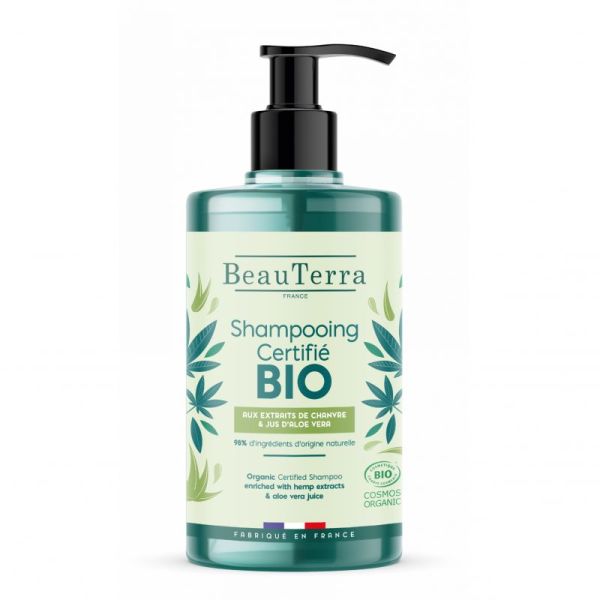 Shampooing bio extraits de chanvre et aloe vera 750 ml