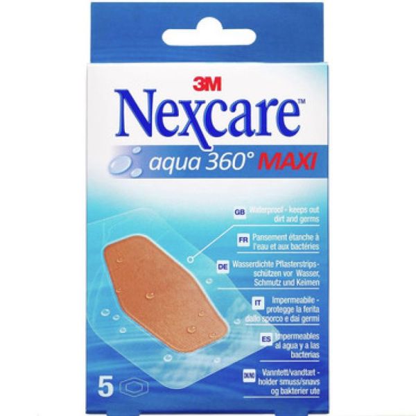 3M Nexcare Aqua 360° Maxi boite de 5 pansements