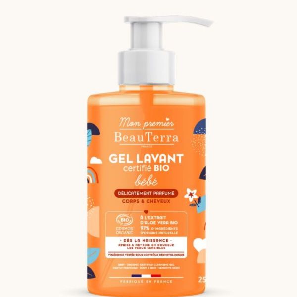 Gel Douche Bébé Bio Parfunmé 750Ml