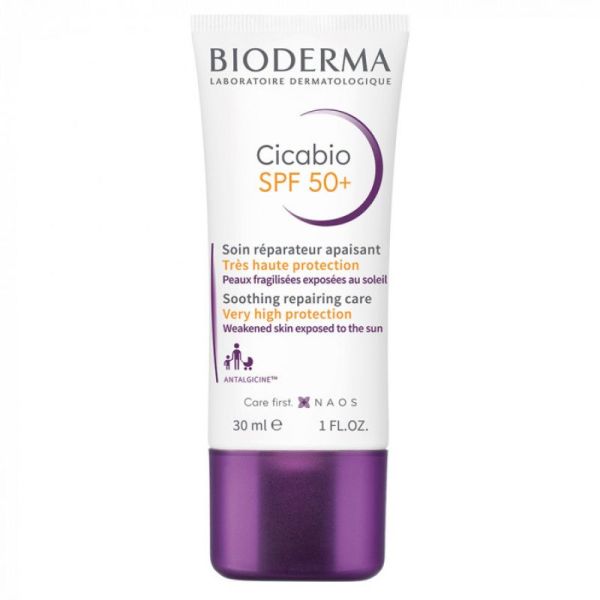 Bioderma Cicabio soin réparateur apaisant SPF 50+ 30 ml