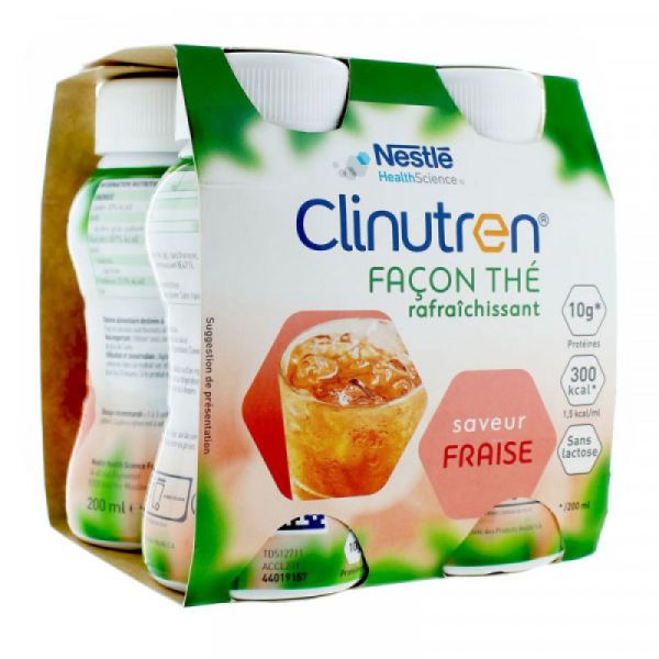 Clinutren Facon The Fraise 4x200ml