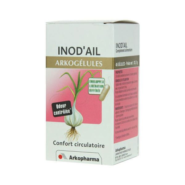 ARKOGELULES INOD'AIL Complément alimentaire à base d'ail Boîte/45