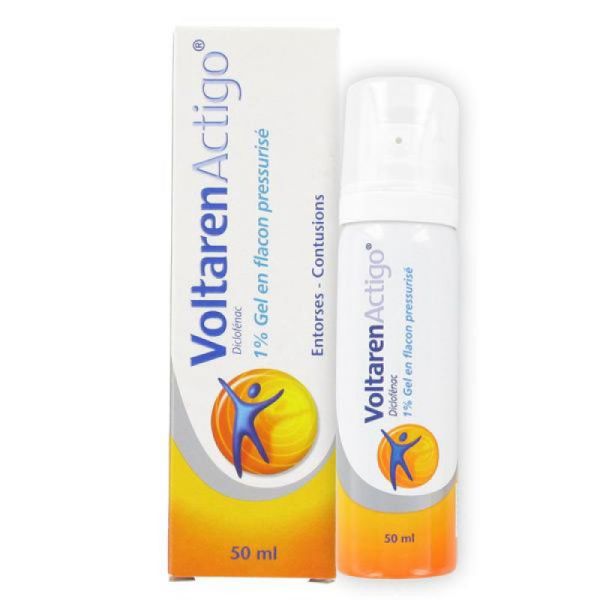 VOLTARENACTIGO 1 %, gel en flacon pressurisé 50g