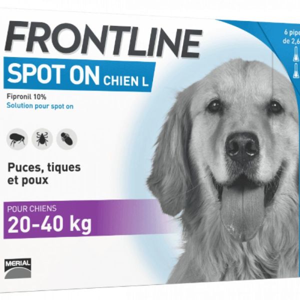 FRONTLINE SPOTON CHIEN L 20-40 KG BT 4