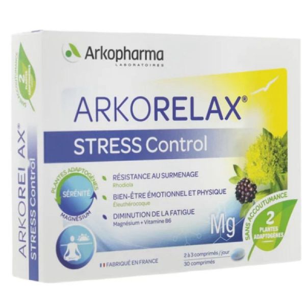 Arkorelax Stress control 30 comprimés