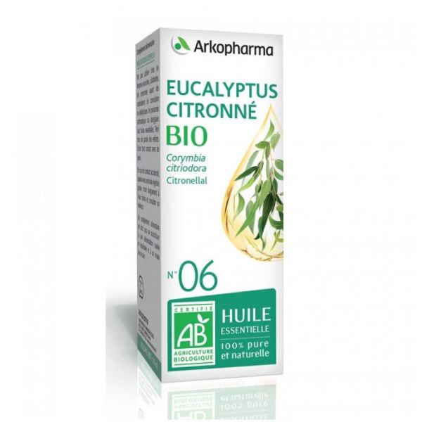 ARKOPHARMA HUILE ESSENTIELLE N°6 EUCALYPTUS CITRONNE 10ML