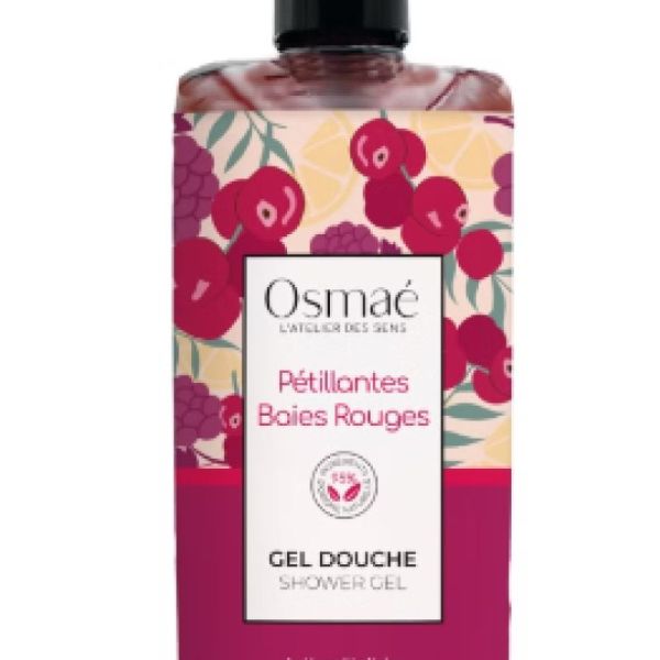 Osmae Gel Douche Petillantes Baies Rouges 1L