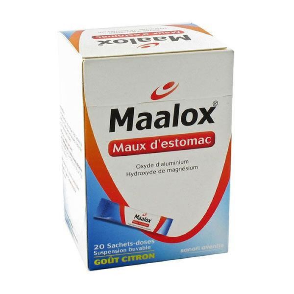 MAALOX MAUX D'ESTOMAC, suspension buvable, 20 sachets