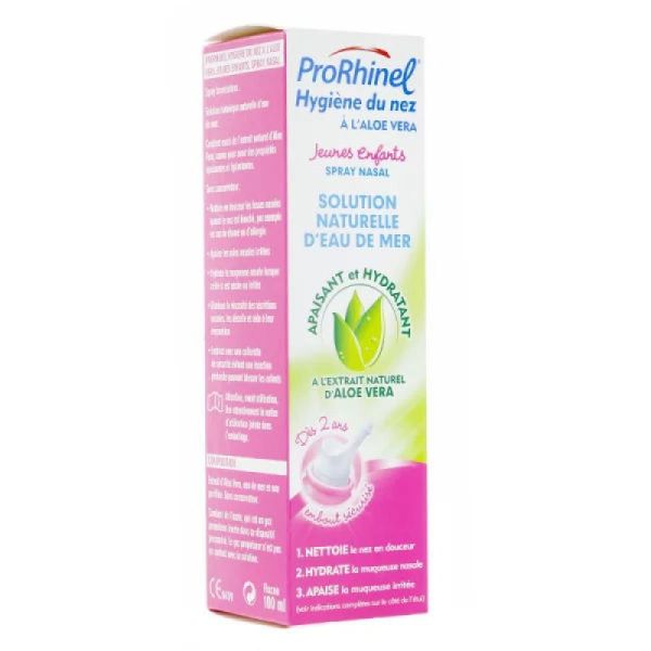 ProRhinel Hygiène du Nez Aloe Vera jeunes enfants spray nasal 100ml