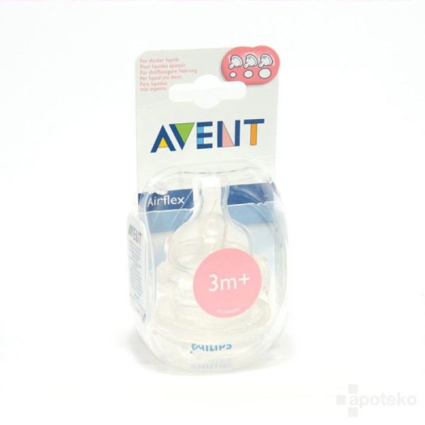 AVENT Tétine en silicone à débit variable 3 mois+