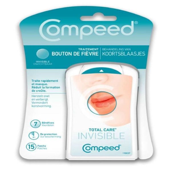 COMPEED Patch invisible pour bouton de fièvre Boîte/15