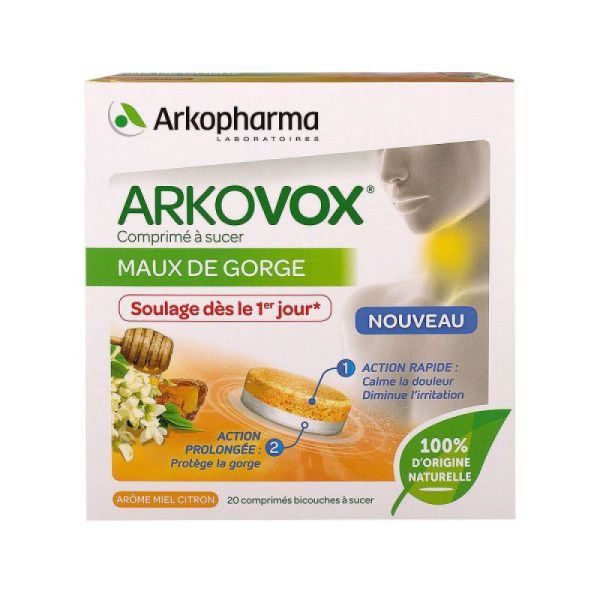 ARKOVOX® COMPRIMÉ À SUCER ARÔME MIEL CITRON