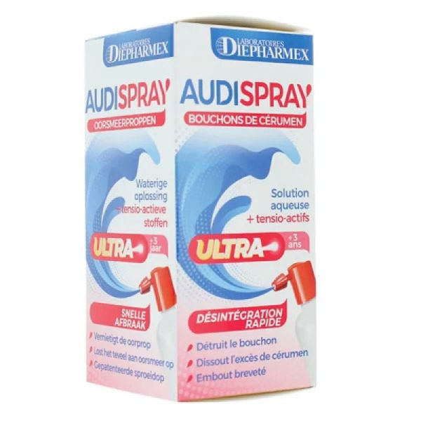 audispray ultra  pour éliminer un bouchon de cerumen