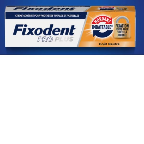 Fixodent Pro Plus goût neutre 60gr