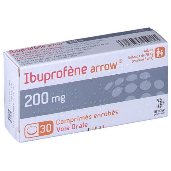 Arrow® Ibuprofène 200 mg 30 comprimés enrobés