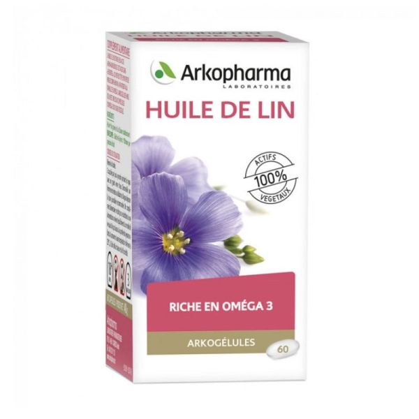 ARKOPHARMA HUILE DE LIN 60 CAPSULES ARKOGELULES