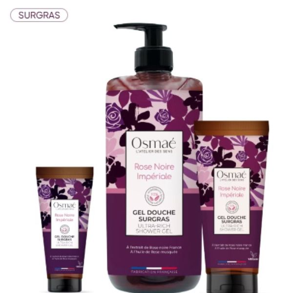 Osmae Gel Douche Surgras Rose Noire 1L