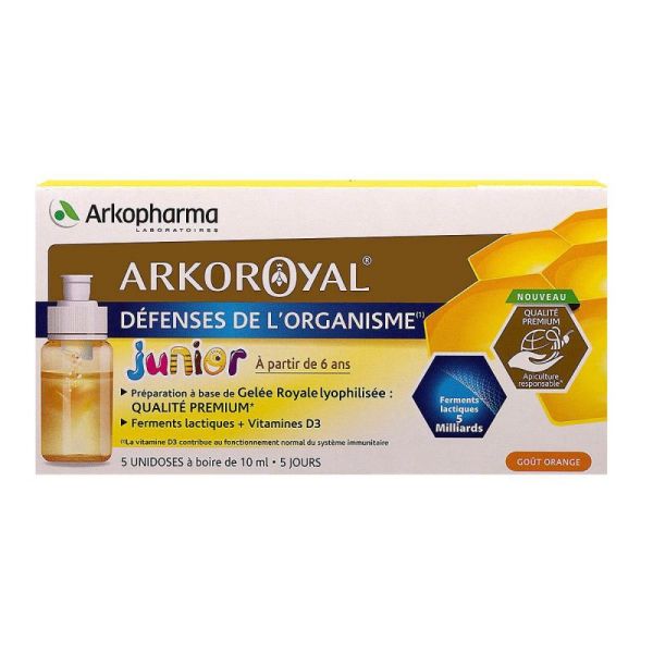 Arkopharma Arko Royal Junior Défenses de l'Organisme 5 Unidoses