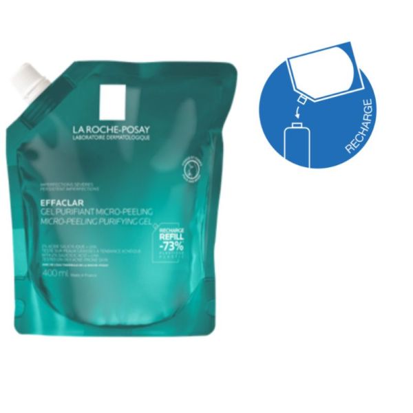 La Roche Posay Effaclar Gel purifiant Micro Peeling recharge 400 mL