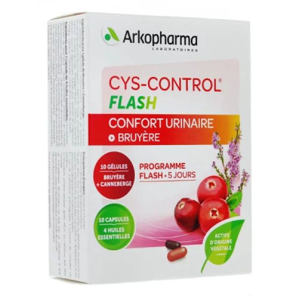 Arkopharma Cys Control flash 36 mg 20 gélules