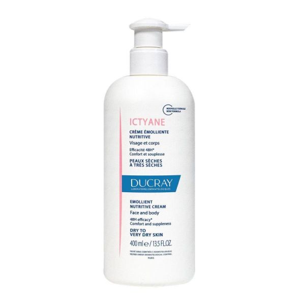 Ducray Ictyane crème émolliente nutritive flacon de 400ml