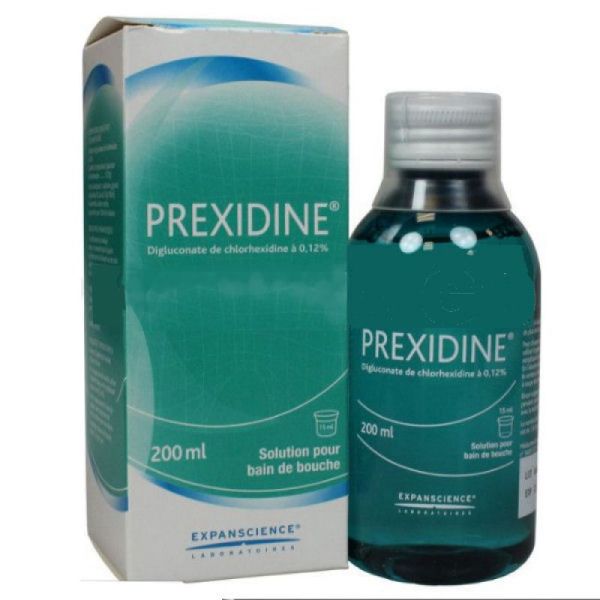 PREXIDINE 0,12 POUR CENT, solution pour bain de bouche