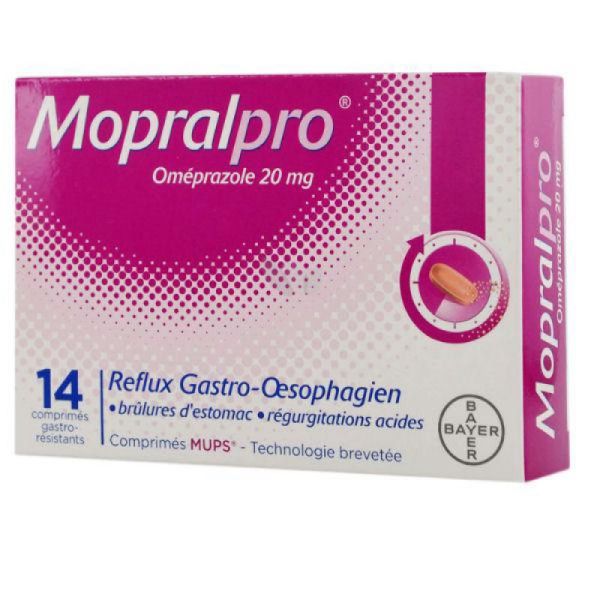 MOPRALPRO 20 mg, comprimé gastro-résistant