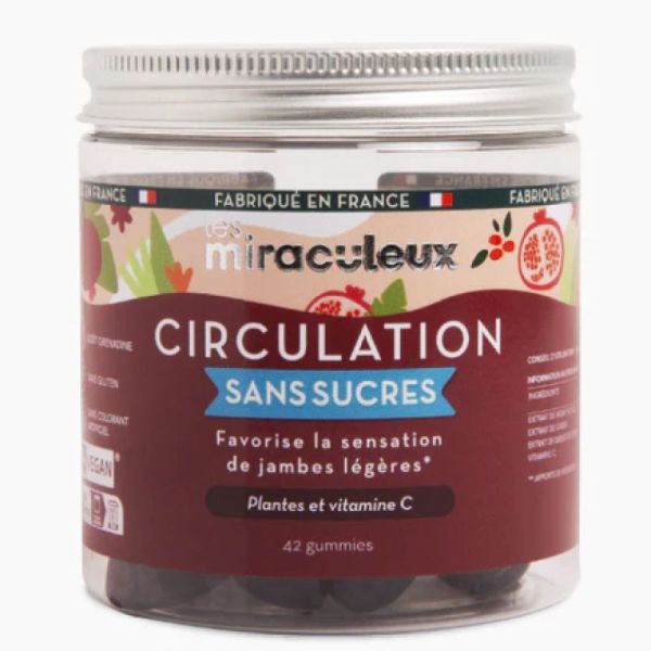 Les Miraculeux Circulation sans sucre Gummies x42