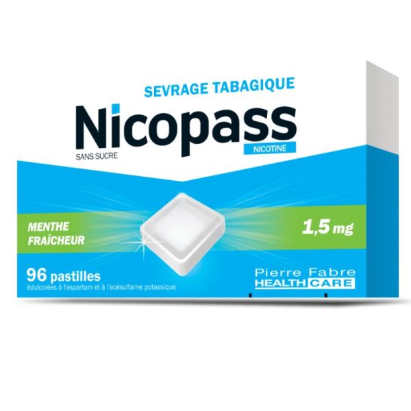 Nicopass 1,5mg S/s Ment Past96