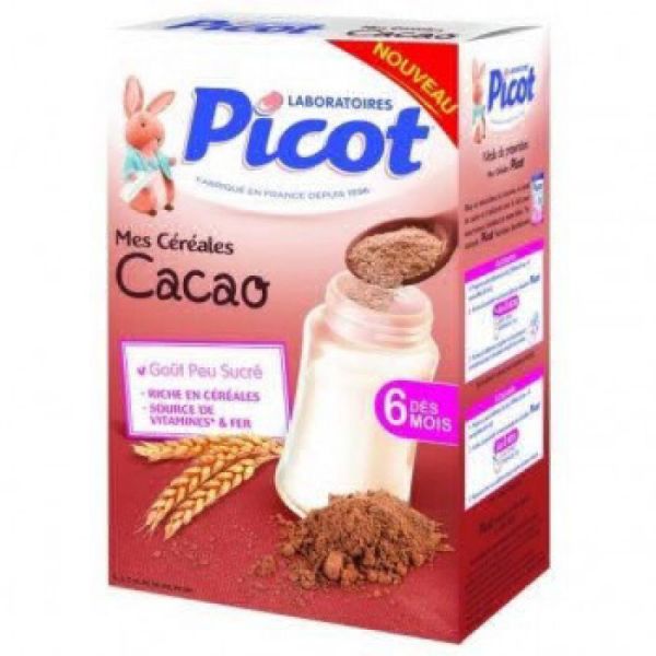 PICOT MES CÉRÉALES AU CACAO DÈS 6 MOIS BOITE DE 400 G