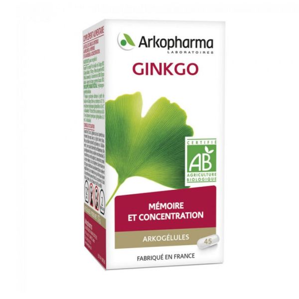 ARKOPHARMA GINKGO BIO 45 GELULES ARKOGELULES