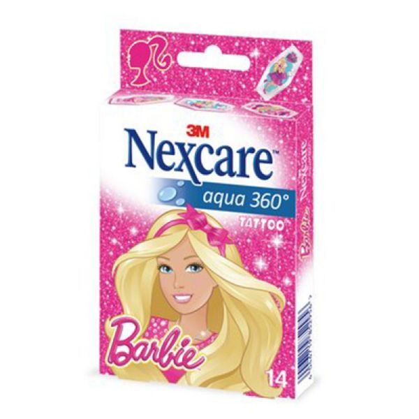 3M Nexcare Aqua 360 Barbie boite de 14 pansements