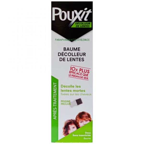 POUXIT baume décolleur de lentes + peigne 100g